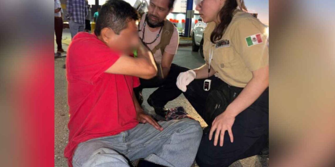 Ciclista lesionado choque Matamoros