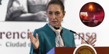 Claudia Sheinbaum lamenta la muerte de seis mexicanos en accidente aéreo en Filadelfia