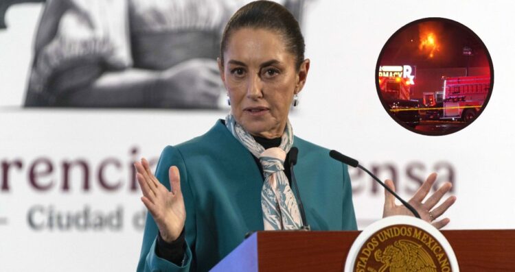 Claudia Sheinbaum lamenta la muerte de seis mexicanos en accidente aéreo en Filadelfia