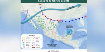 Clima en México lunes 10 de febrero lluvias y altas temperaturas