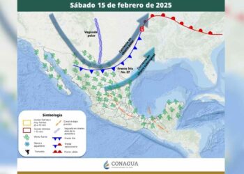 Clima sábado 15 de febrero en México