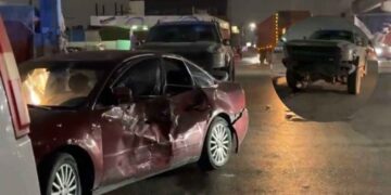 Colisión entre camioneta y automóvil en Matamoros deja un lesionado