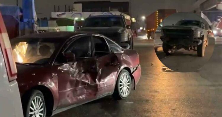 Colisión entre camioneta y automóvil en Matamoros deja un lesionado