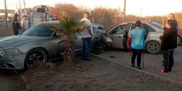 Exceso de velocidad provoca fuerte choque en Nuevo Laredo