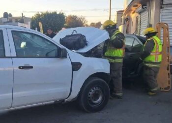 Conductora resulta herida tras chocar en Torreón, Coahuila