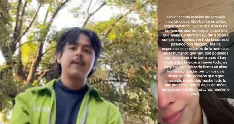 Danna llora al escuchar Sueña lindo, corazón de Macario Martínez