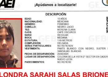 Desaparece adolescente en Cadereyta Jiménez, Nuevo León