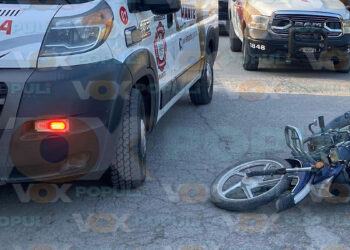 Descuido de motociclista provoca choque en El Mante; resultó herido