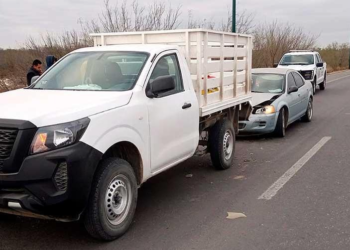 Choque por alcance en el Bulevar Colosio, Nuevo Laredo