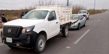 Choque por alcance en el Bulevar Colosio, Nuevo Laredo