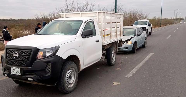Choque por alcance en el Bulevar Colosio, Nuevo Laredo