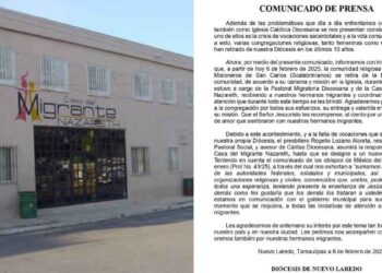 Diócesis Nuevo Laredo emite comunicado ante crisis vocacional