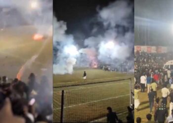 Fuerte explosión de petardos en estadio de la India: Así se vivió