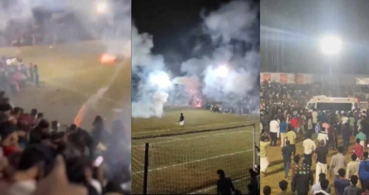 Fuerte explosión de petardos en estadio de la India: Así se vivió