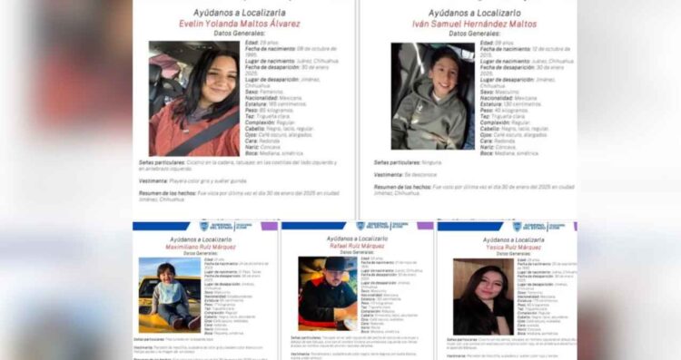 Familia desaparece en Jiménez, Chihuahua; autoridades piden apoyo para su localización