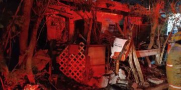 Hombre resulta herido tras incendio en su vivienda en Guadalupe, NL