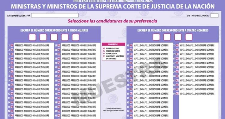 INE sobrenombres elección judicial