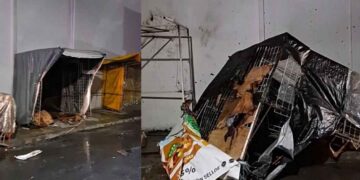 Incendio consume puestos Victoria