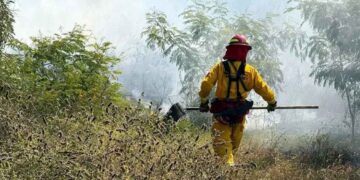 Incendio pastizal Monterrey