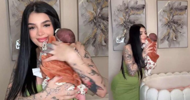 Karely Ruiz presenta a su bebé Madisson en redes sociales