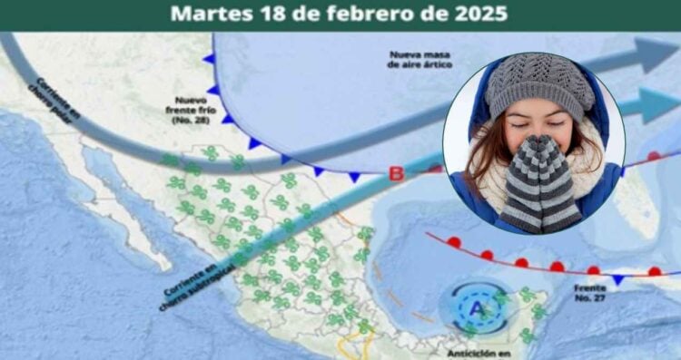 Llegada frío 28 México