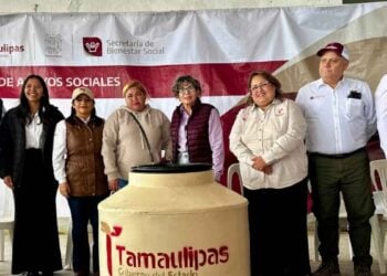 Lleva SEBIEN apoyos a San Fernando, Tamaulipas