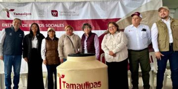 Lleva SEBIEN apoyos a San Fernando, Tamaulipas