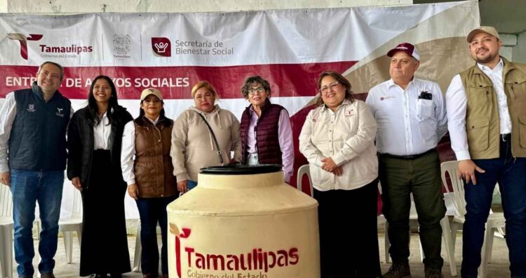 Lleva SEBIEN apoyos a San Fernando, Tamaulipas