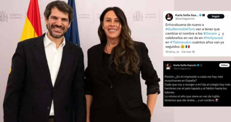 El Ministro de Cultura de España se pronuncia por los tuits de la actriz española Karla Sofía Gascón, quien ha estado en el centro de la conversación tras su papel en la película Emilia Pérez. Esta cinta que ha generado controversia, especialmente en México, pero que logró 13 nominaciones al Oscar, incluyendo la de Mejor Actriz para Gascón. Sin embargo, en medio de este reconocimiento, la actriz enfrenta ahora una nueva polémica. Luego de que se viralizaran viejos tuits con comentarios calificados como intolerantes e incluso racistas, ha generado una ola de críticas en redes sociales. Se pronuncia Ministro de Cultura de España ante tuits de Karla Sofía Gascón Ante la controversia, el Ministro de Cultura de España decidió romper el silencio y dar su postura sobre el tema. “Miren, los tuits que hemos conocido de Karla Sofía Gascón tengo que lamentarlos, sí, los tuits de Karla Sofía tengo que lamentarlos, no representan a la sociedad española y lo digo de forma penada porque esta era una candidatura muy importante para el país y desde luego tengo que decir que estos tuits no representan a la sociedad española”, declaró. Por ahora, Gascón no ha emitido ninguna declaración sobre los mensajes que han salido a la luz. Te puede interesar: Karla Sofía Gascón niega ser racista: “Si hubiera sido racista, no habría trabajado con Zoe Saldaña”