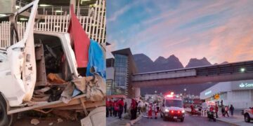 Momento exacto accidente Monterrey