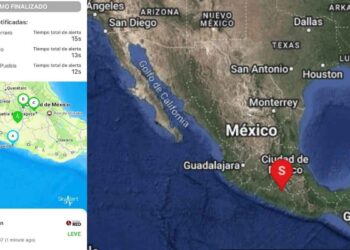 Momento exacto del sismo en la CDMX