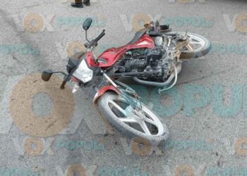 Motociclista resulta herido en Ciudad Victoria por choque tras ver luz verde en semáforo