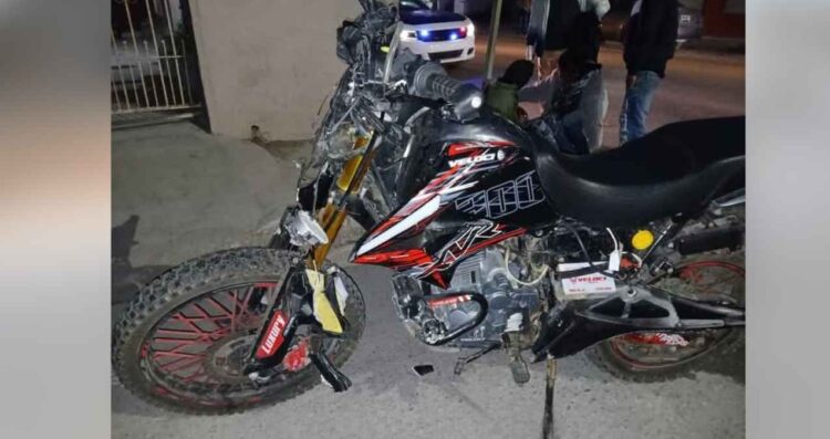 Motociclistas resultan lesionados en fuerte choque en Matamoros, Tamaulipas
