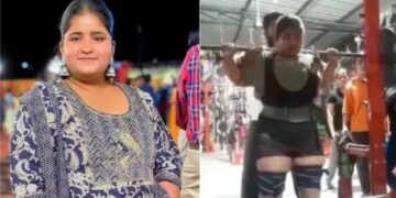 Momento exacto donde joven muere al levantar pesas en la India