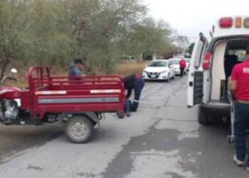 Mujer motociclista cae y resulta herida tras chocar con perro en San Fernando, Tamaulipas