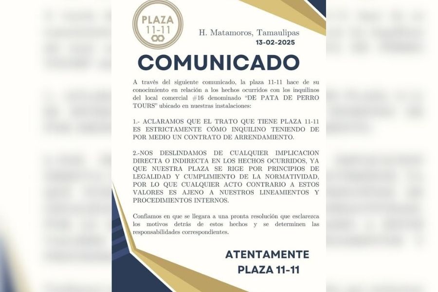 Pata de Perro denuncias Matamoros