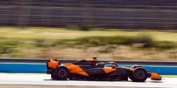 Patricio O'Ward prueba los neumáticos para 2026 en el Circuito de Jerez