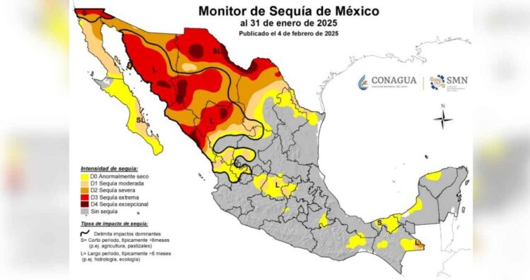 Pega la sequía a municipios del norte de Tamaulipas en el inicio de 2025
