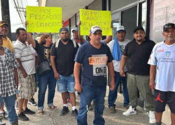 Pescadores en Tampico Tamaulipas