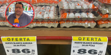 Precio del huevo supera los 100 pesos en tiendas de Ciudad Victoria, pero baja en fruterías locales