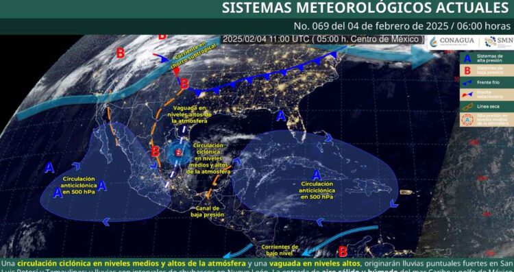 Pronóstico del clima para este martes 4 de febrero: ¿Dónde se esperan lluvias fuertes?
