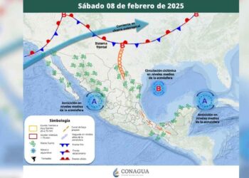 Pronóstico del clima sábado 8 de febrero 2025 en México