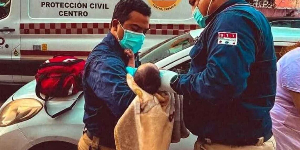 Protección Villahermosa rescata bebé