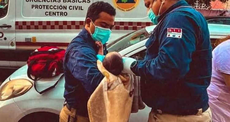 Protección Villahermosa rescata bebé