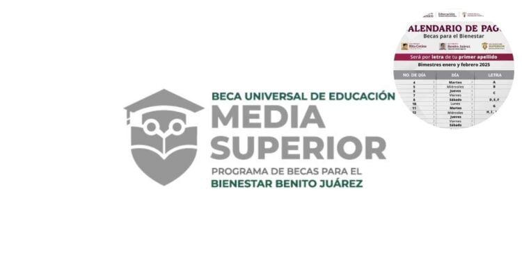 Publican el calendario de pagos de la Beca Benito Juárez del bimestre enero-febrero 2025