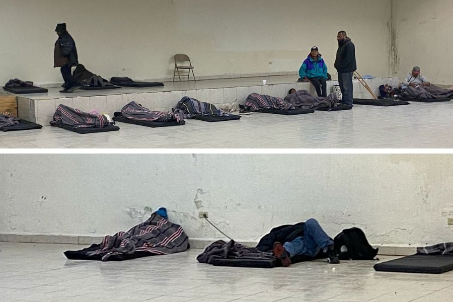 Refugio temporal en Matamoros
