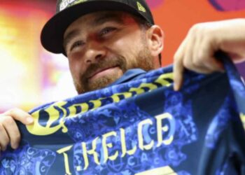 Regalan a Travis Kelce camiseta del América antes del Super Bowl LIX: "La usaré con mucho gusto"