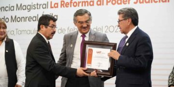 Ricardo Monreal expone en la UAT conferencia sobre la reforma al Poder Judicial