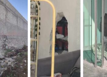 Roban más de un millón de pesos en Plaza Comercial de Tula, Hidalgo Los delincuentes ingresaron a uno de los negocios abriendo un boquete en la pared trasera. Una vez dentro, perforaron las paredes de los locales aledaños, lo que les permitió moverse sin ser detectados y llevarse artículos de valor de al menos cuatro establecimientos. Locatarios de Plaza Comercial sufren robo Tula Hasta ahora, las primeras estimaciones apuntan a pérdidas que podrían superar el millón de pesos, aunque aún falta determinar el monto exacto de lo sustraído. Las autoridades ya trabajan en el caso para identificar a los responsables y conocer más detalles sobre su modus operandi. Se espera que en las próximas horas haya más información sobre el robo y posibles avances en la investigación.  Te puede interesar: Padre de familia muere tras explosión de pirotecnia en Tlajomulco