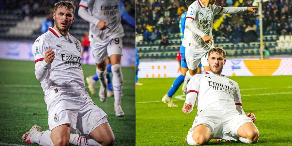 Santiago Giménez anota su primer gol con el Milan en la Serie A